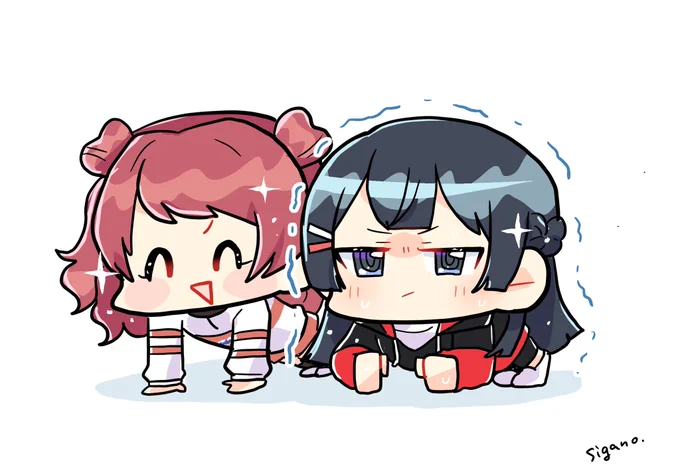 自分も毎日プランク…やるか! #みとあーと