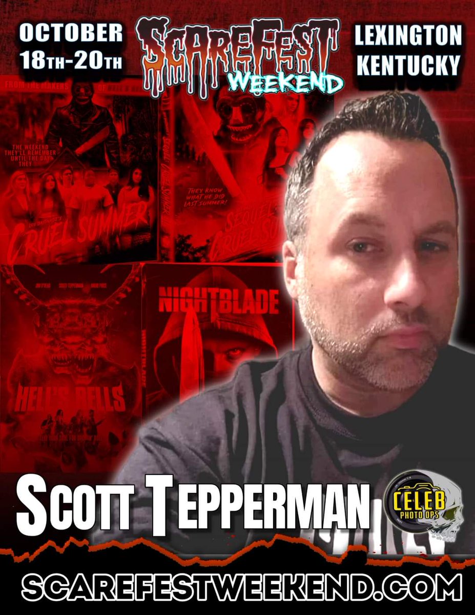 Just announced! Come join me for an insanely good time at <a href="/TheScarefest/">The Scarefest</a> this October! Plus, catch CRUEL SUMMER III: PRAY FOR FALL at the film fest! Hope to see you there!