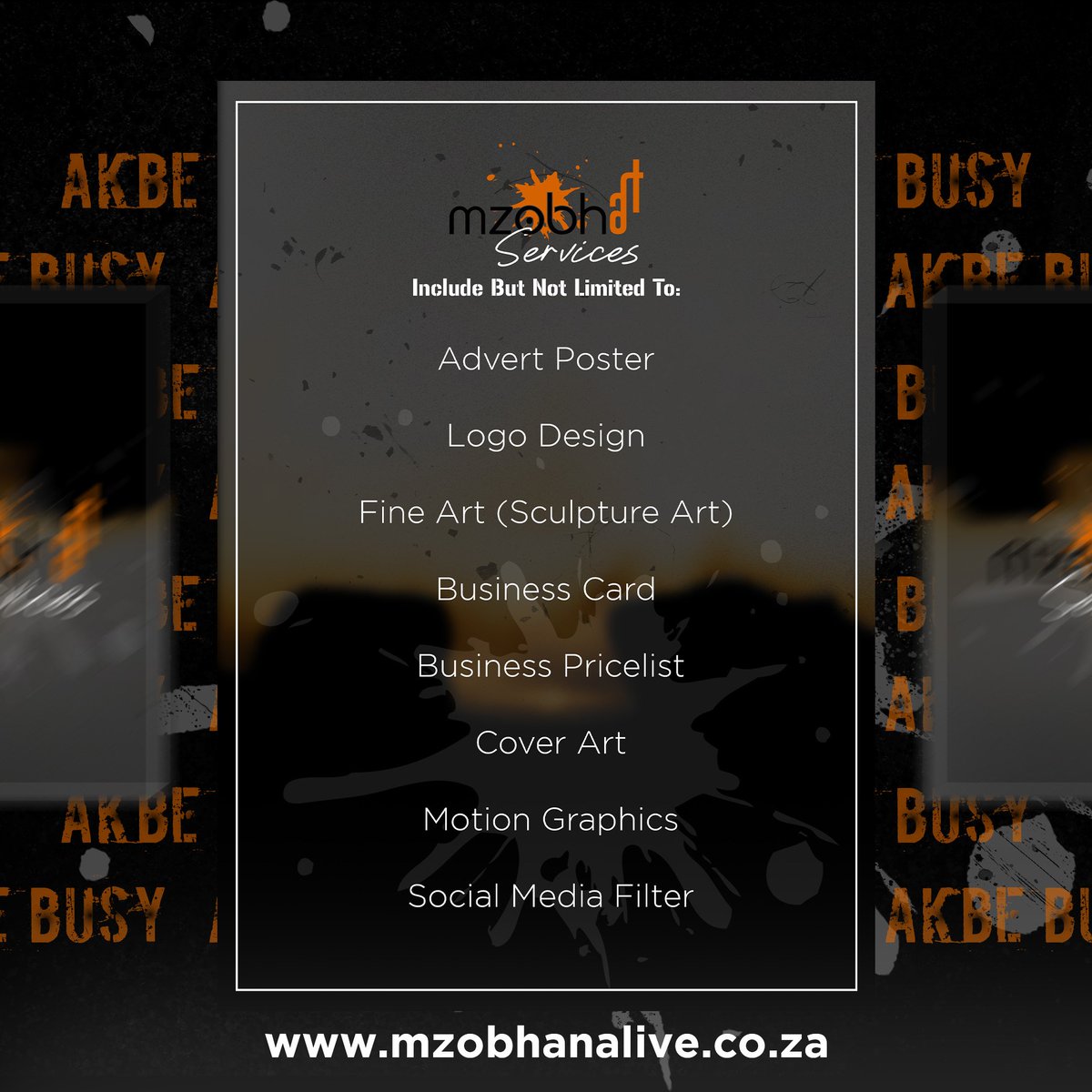 StillMatahZN's tweet image. #mzobhart 
#graphicdesign #art #services #motiongraphics #advertposter #fineart #sculptureart #logodesign #versatileart #coverart #photoshop #madewithphotoshop #adobecreativecloud #madewithcc #follow