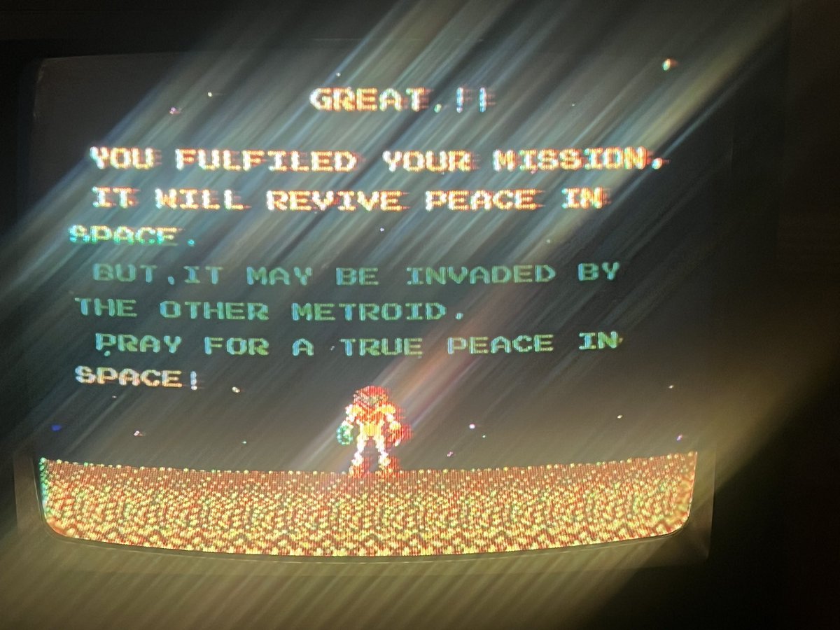 CMRetroGaming's tweet photo. It’s official…. I have now beaten 100 NES games. Metroid is such a special game. It has some flaws no doubt, lack of a map or even a save feature, but I think the positives far outweigh the negatives. I’m glad I saved this game for this moment. https://t.co/78A16BGbhN