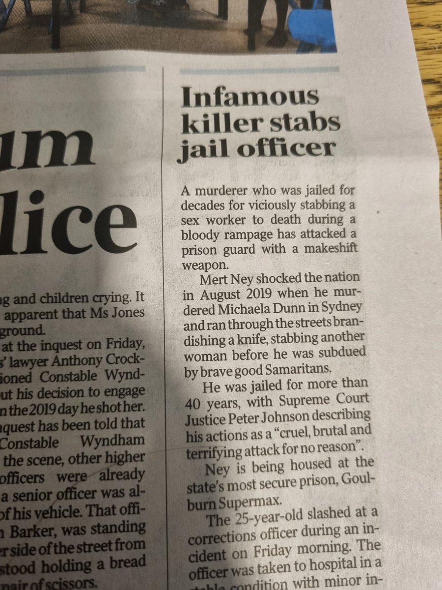 Hey <a href="/australian/">The Australian</a> since when is her occupation the most important part? Apparently, even more important than her name which is only 2nd par. He murdered a woman in Sydney. Her job was irrelevant. Her name was Michaela Dunn and by all accounts she was a much loved person.