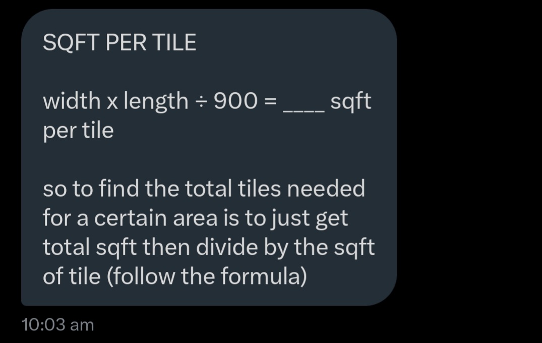 HudaMahmud79's tweet image. Tips dari salah sorang followers untuk tiles.

Yg nak buat rumah sendiri, yg kerja dengan kontraktor, yg buat design sendiri, ini info berguna.