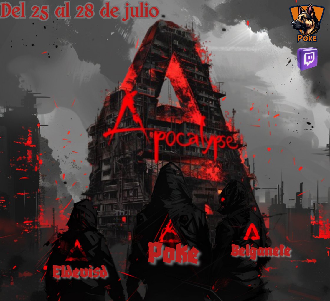 ‼️ANUNCIO‼️
Participaremos en el evento "Apocalypse" de <a href="/RustSpain/">Rust Spain</a> y <a href="/LilonyGame/">LilonyGame</a>, como capitán del "Team Nivea" junto con <a href="/belganete/">belganete</a> y @eldevisd. Muy ilusionado con la invitación y muchas ganas de que llegue. Se avecinan viajes urgentes a Turquía.
twitch.tv/lawaridadepoke