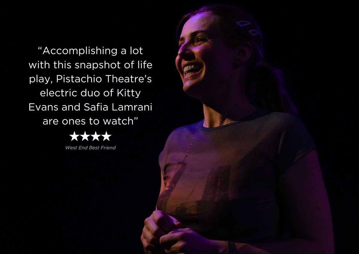 Pistachio Theatre Company (@pistachiotc) on Twitter photo ⭐️⭐️⭐️⭐️ in from <a href="/WESTENDBF/">West End Best Friend</a>
We are SO grateful
Last chance to catch this 4 and 5 star rated show at the <a href="/LandUTheatre/">Lion & Unicorn Theatre</a> TONIGHT
Tickets: app.lineupnow.com/event/checkout
Review: westendbestfriend.co.uk/news/review-ch… ⭐️⭐️⭐️⭐️ in from <a href="/WESTENDBF/">West End Best Friend</a>
We are SO grateful
Last chance to catch this 4 and 5 star rated show at the <a href="/LandUTheatre/">Lion & Unicorn Theatre</a> TONIGHT
Tickets: app.lineupnow.com/event/checkout
Review: westendbestfriend.co.uk/news/review-ch…