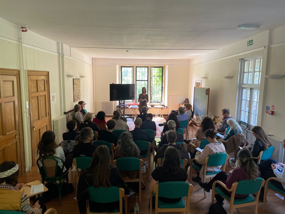 Schumacher College (@schumachercoll) on Twitter photo A full house in the Playroom exploring Aldous Huxley’s connections with Dartington, celebrating the 70th anniversary of his Doors Of Perception today from cultural influences to psychedelic experiments with Anna Neima <a href="/PeterSjostedtH/">Dr Peter Sjöstedt-Hughes</a> & Robert Dickins <a href="/cofgodas/">Robert Dickins</a> & <a href="/AndyLetcher/">Andy Letcher</a> A full house in the Playroom exploring Aldous Huxley’s connections with Dartington, celebrating the 70th anniversary of his Doors Of Perception today from cultural influences to psychedelic experiments with Anna Neima <a href="/PeterSjostedtH/">Dr Peter Sjöstedt-Hughes</a> & Robert Dickins <a href="/cofgodas/">Robert Dickins</a> & <a href="/AndyLetcher/">Andy Letcher</a>