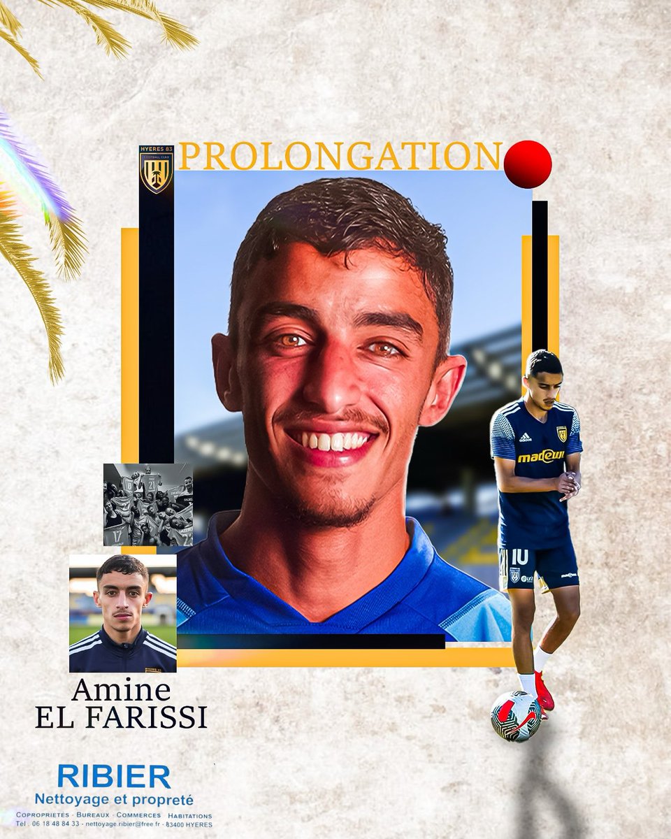 𝐈𝐥 𝐩𝐫𝐨𝐥𝐨𝐧𝐠𝐞 !

🆗 Amine El Farissi vous est présenté par Ribier Nettoyage , partenaire pour la saison 2024/2025 ! 👊