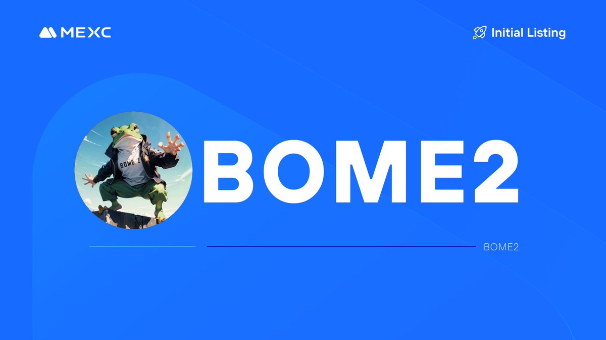 We're thrilled to announce that the <a href="/Bome__2/">BOME2</a> Kickstarter has concluded and $BOME2 will be listed on #MEXC!

🔹Deposit: Opened
🔹BOME2/USDT Trading in the Innovation Zone: 2024-07-06 12:00 (UTC)

Details: mexc.com/support/articl…