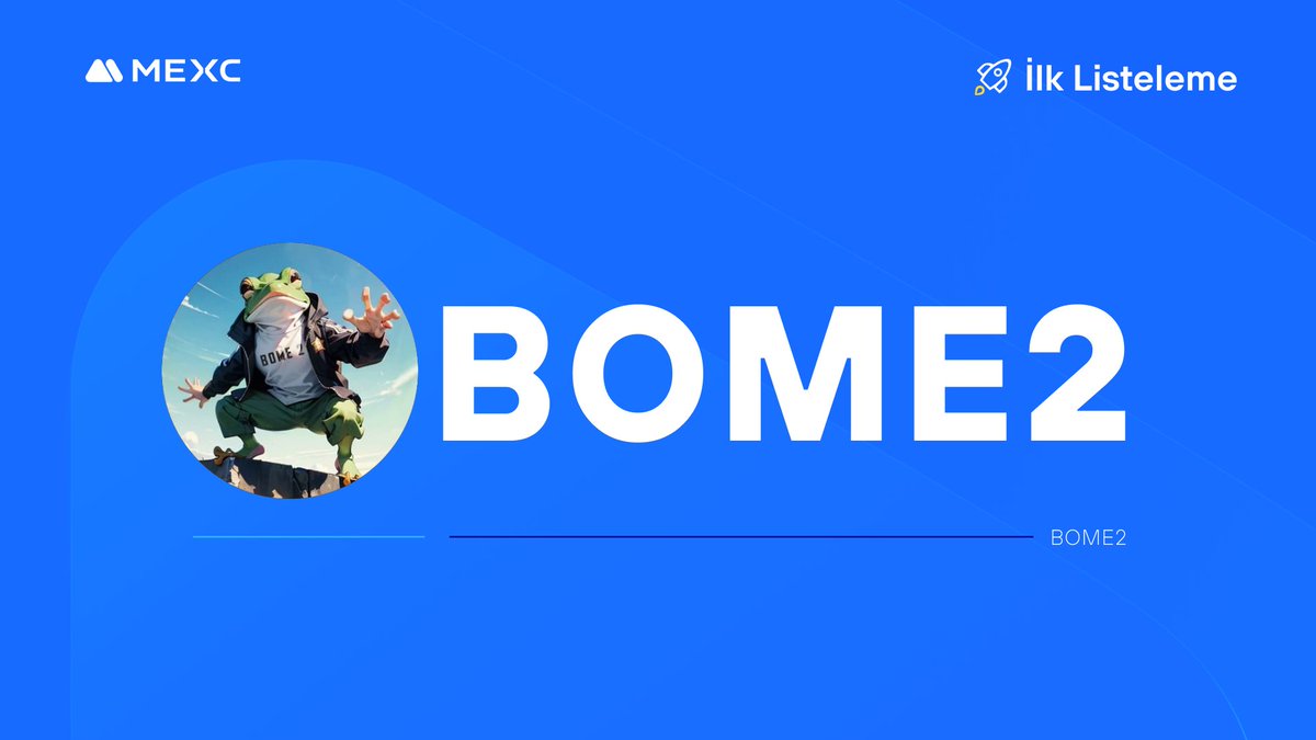 🚀 <a href="/Bome__2/">BOME2</a> #BOME2 - Kickstarter Oylama Sonucu ve Listelenme Planı

🔁 #BOME2/USDT Alım Satımı: 6 Temmuz 2024 15.00

📌 Ayrıntılar: mexctr.info/3SkCU8v

#MEXCTürkiye #MXToken #MX #BTC