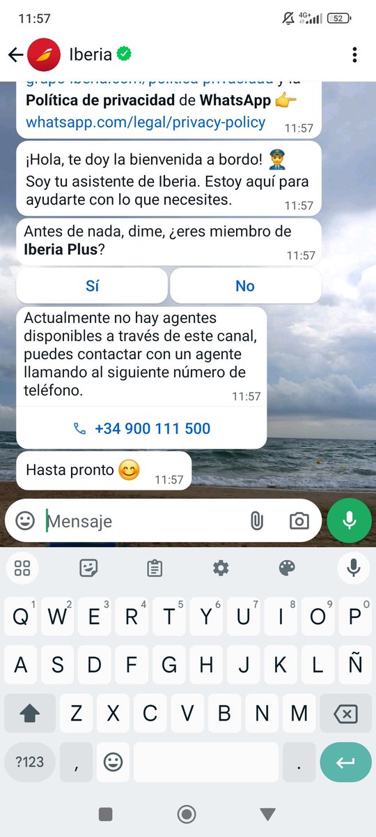 Angelakutcher's tweet photo. El servio de atención de al cliente de @Iberia 24/7 . Ojo https://t.co/MOKEFrdcVS