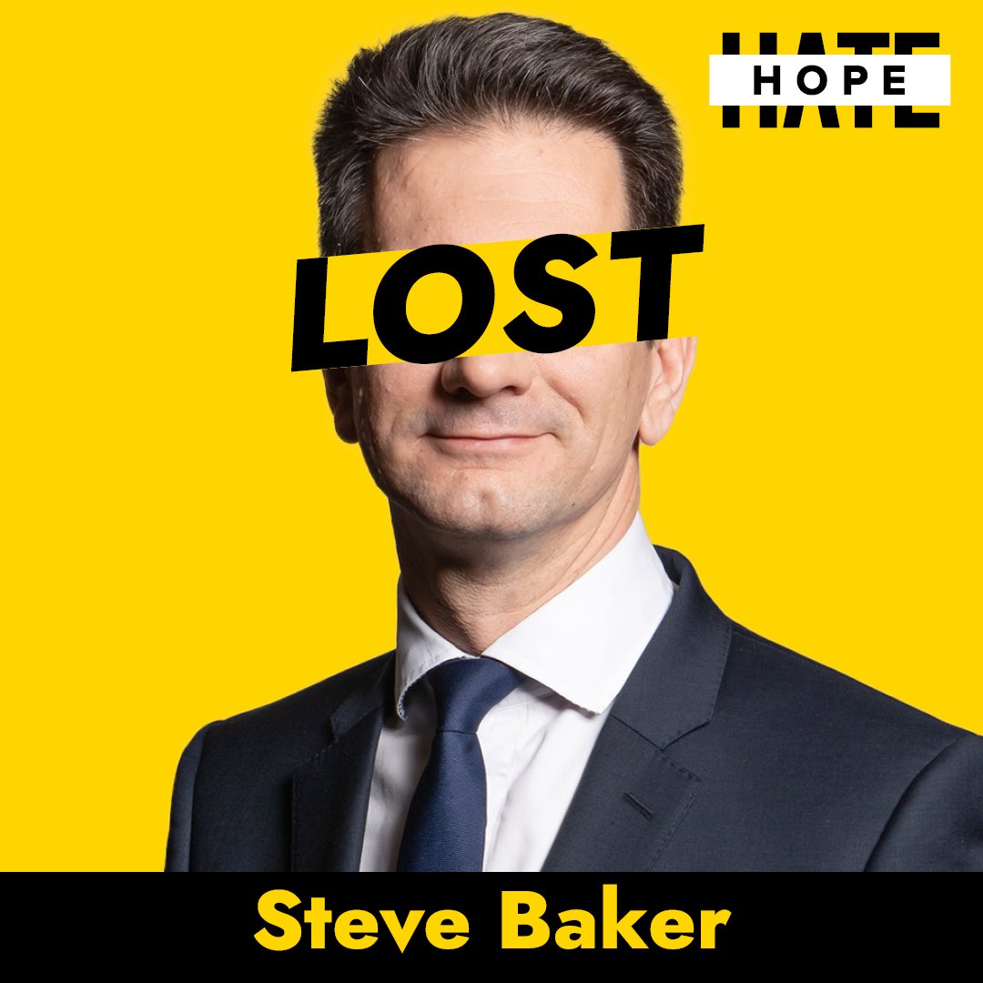 lowles_nick's tweet image. Big up the great team at ⁦@SBakerWatch⁩, who have worked tirelessly to tell the people of Wycombe about Steve Baker’s climate denial views. Their hard work contributed to Baker losing his seat on Thursday