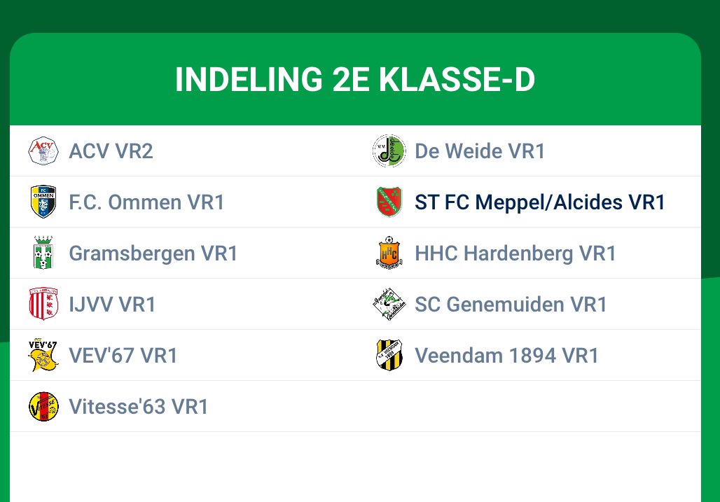 ST. FC Meppel/Alcides VR1 tweet media