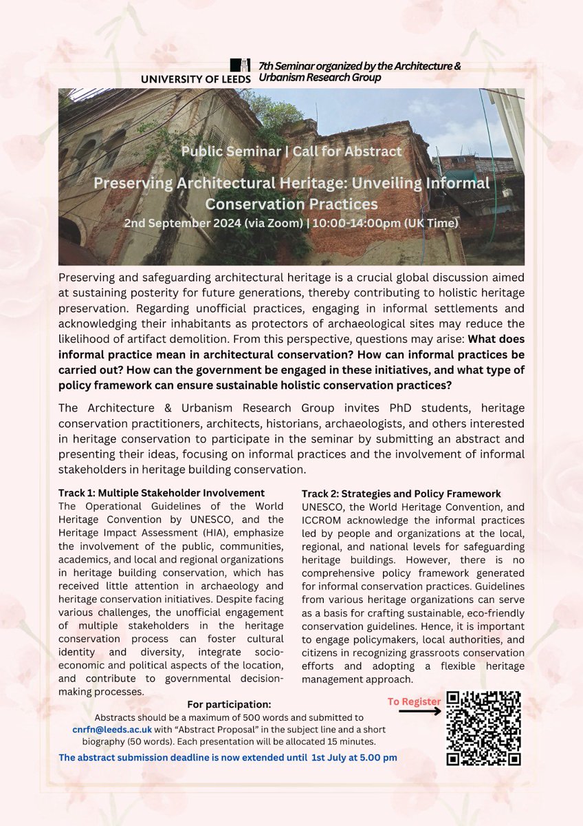 Due to some unavoidable circumstances seminar rescheduled to 2nd September. Participants and attendees will be notified shortly.
<a href="/gselim74/">Prof Gehan Selim</a> <a href="/Arch_Urbanism/">Leeds Architecture and Urbanism Reserach</a>