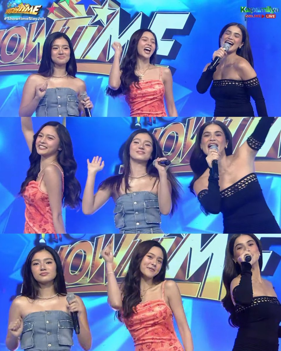 The Queens of their own generations! ✨❤️💚💙

Belle Mariano - Gen Z Queen
Kim Chiu - Millennial Queen
Anne Curtis - Gen X Queen

Slay Kapamilya Queens! #ShowtimeSlayJuly