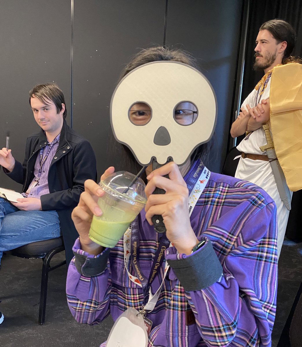ILM126's tweet photo. Evil won! They did a good at making me seem suss!!! :3c

My Mathematician info was uhhhh, whacky (2, 1, 1, 1, D4 executed)

Figured out at the end that it was two evil and one good left alive and they were all to my right! 😅

They had a Marked for Death mask! #ClocktowerCon https://t.co/Jdji0IS5qT