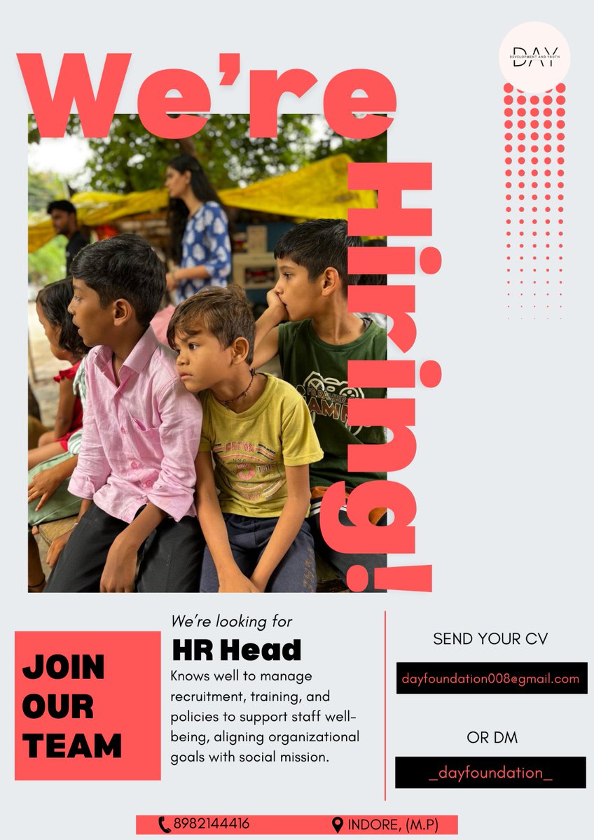 DAYfoundat008's tweet photo. D.A.Y Foundation is hiring!!! 

https://t.co/BVvGyNJ371 https://t.co/rVdlDC8cAj