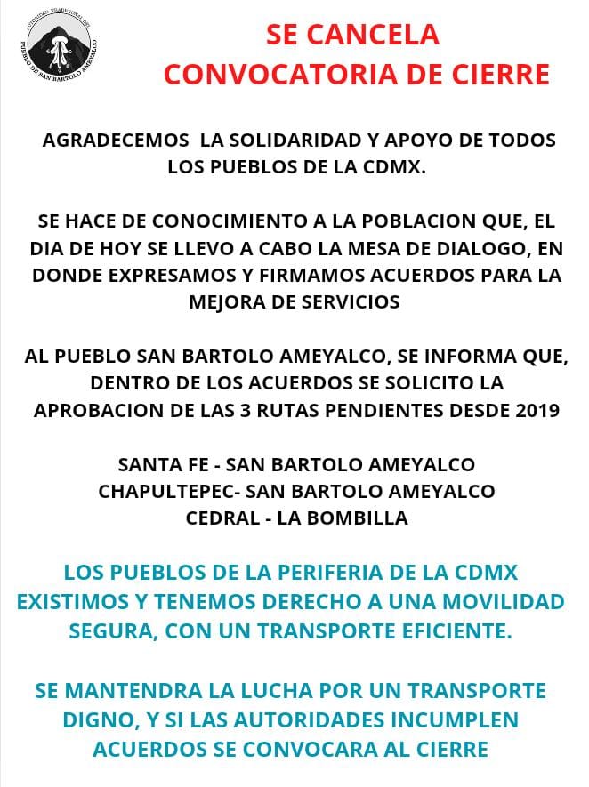 SanBartoloA's tweet photo. INFORMACIÓN IMPORTANTE @andreslajous @martibatres @ClaraBrugadaM @Claudiashein @RTP_CiudadDeMex https://t.co/H0TFkbhVOC