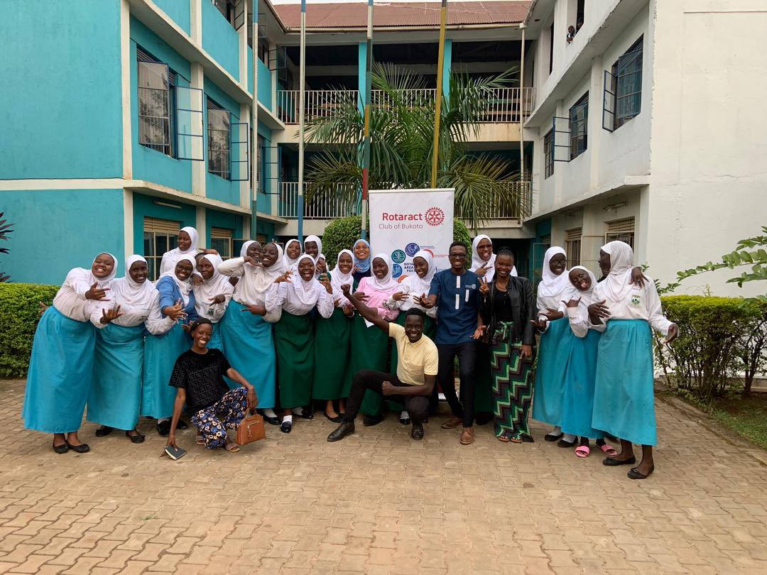 RACBukoto's tweet photo. "Unlocking potential, unleashing change! Rotaract club of Bukoto & Interact of Mariam high School celebrate a successful evening" @KihumuroLotson @KitiibwaDerrick @MariamHigh
#ClubPR_ @switzer_micheal https://t.co/Pwl4djekiR