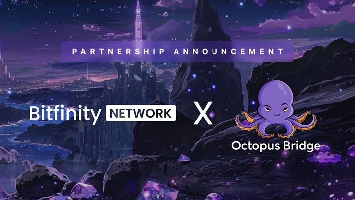bitfinitynet's tweet photo. 🥳 New Partnership  

Bitfinity Network Partners with Octopus Bridge 🐙

@octopusbridge_  will be developing bridging technology on the #Bitfinity EVM; connecting blockchains, and increasing TVL across networks 🤝

Stay tuned for more updates!🔔 https://t.co/rwVRyoZ8Ll