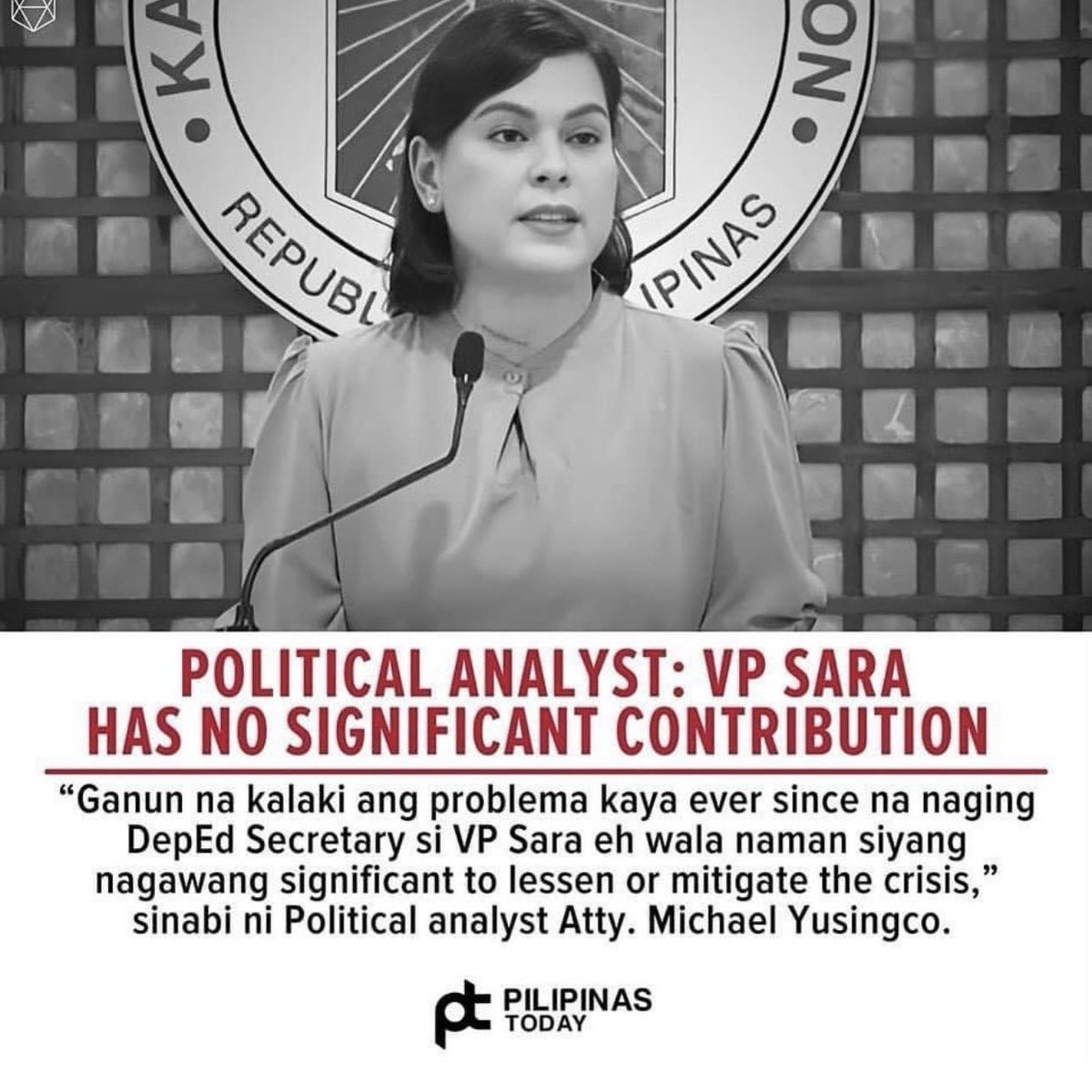 _rainbowfighter's tweet photo. This is the kind of political analyst / analyst we need. Truthful, transparent, will call out a public official for not doing his or her job, for not contributing to making our lives better. 

@indaysara did nothing to address the issues / challenges of the education sector, who did nothing to improve the quality of education in the country.