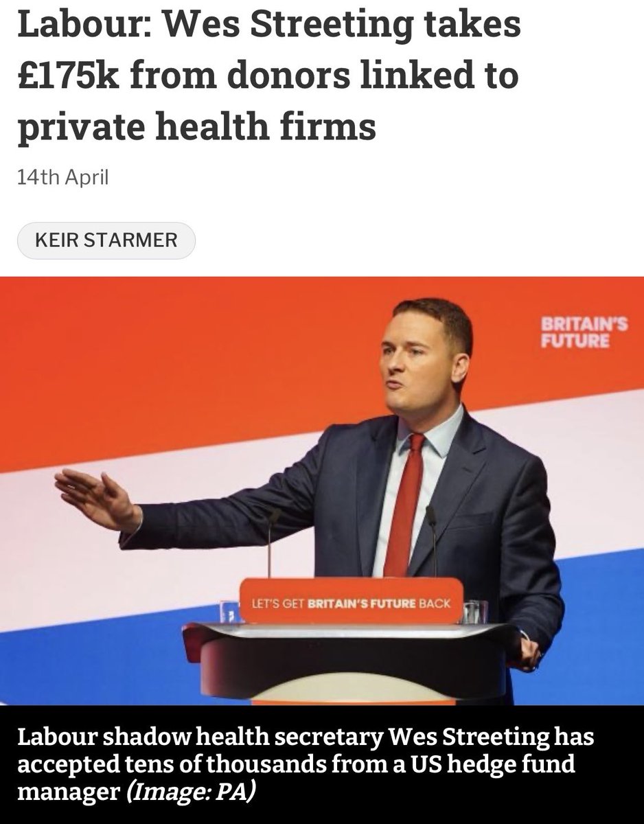 <a href="/wesstreeting/">Wes Streeting</a> And everyone should be aware of your intentions to ‘fix’ OUR NHS. 
thenational.scot/news/24250557.…