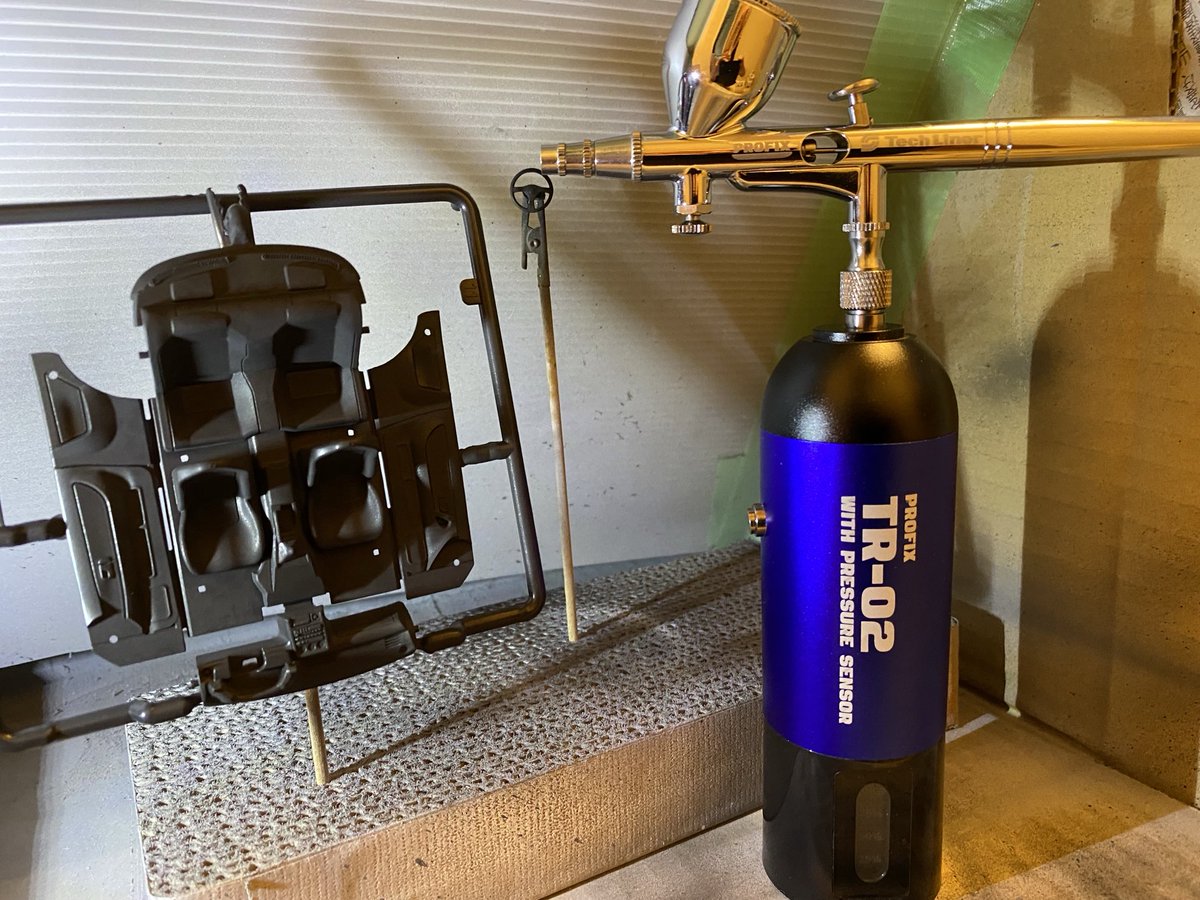 Guess_Zombie's tweet photo. 新品のハンドピース部が届いた、当然ながら使える。快適に。
RAYWOODさん申し訳なかったです。

下手なりに初心者なりに、やっぱり模型作りは楽しい。
#RAYWOOD #TR02PRO #THC01 #模活 https://t.co/16Mu7L58c3