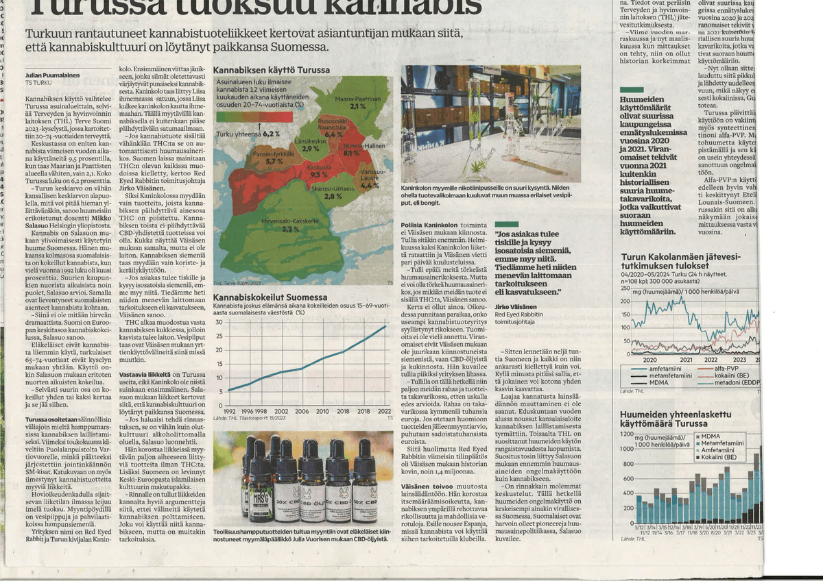 Hamppupuolue's tweet photo. TS:n "maksumuurin" takaa mielenkiintoinen artikkeli. Mm. #Hamppumarssi on mainittu, joten tulkitsemme heitä kiinnostavan vaikka eivät olekaan koskaan paikalla. CBD-oikeusjutuista infoa, sekä mielenkiintoisesti kertoo @lailliseksi -aloitteen olevan jo tyrmätty.
Oliko näin? https://t.co/PhglrvUaxV