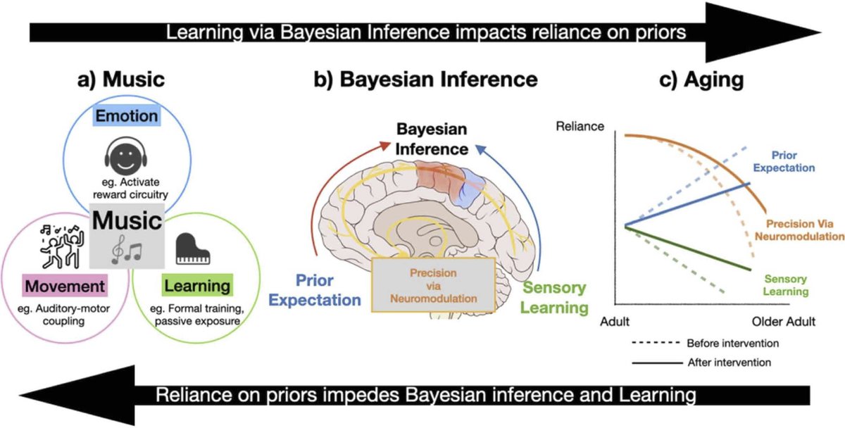 Vae.Zhang.Jiayi (@vae_zhang_jiayi) on Twitter photo 1st paper from my PhD is out in Neuroscience & Biobehavioral Reviews! 🍾🥂🎉 sciencedirect.com/science/articl……
I & co-1st author <a href="/coconutpancakes/">Gladys Heng</a> discussed the Bayesian brain, its role in music, and ageing. Thanks to co-authors <a href="/LeonardoBo92/">Leonardo Bonetti</a> <a href="/WilsonLimPH/">Wilson Lim</a> <a href="/PVuust/">Peter Vuust</a> <a href="/KatAgres/">Kat Agres</a> <a href="/DrAnnabelChen/">Annabel Chen</a> 1st paper from my PhD is out in Neuroscience & Biobehavioral Reviews! 🍾🥂🎉 sciencedirect.com/science/articl……
I & co-1st author <a href="/coconutpancakes/">Gladys Heng</a> discussed the Bayesian brain, its role in music, and ageing. Thanks to co-authors <a href="/LeonardoBo92/">Leonardo Bonetti</a> <a href="/WilsonLimPH/">Wilson Lim</a> <a href="/PVuust/">Peter Vuust</a> <a href="/KatAgres/">Kat Agres</a> <a href="/DrAnnabelChen/">Annabel Chen</a>