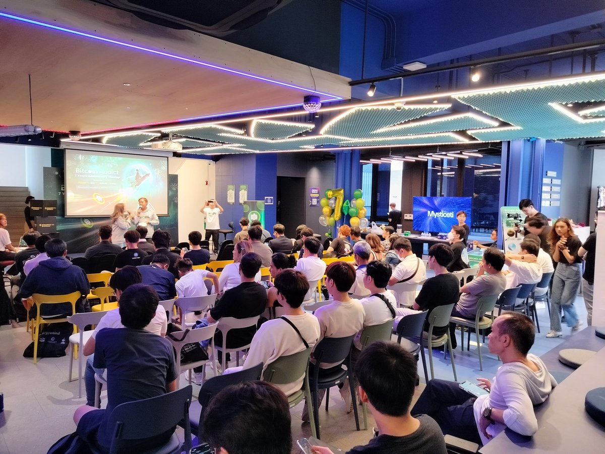classicalism's tweet photo. งานเริ่มแล้วววว มามะ ๆ
#BitcoinAddictMeetup2024
#BAD7YearAnniversary https://t.co/NHBmhx0LFU