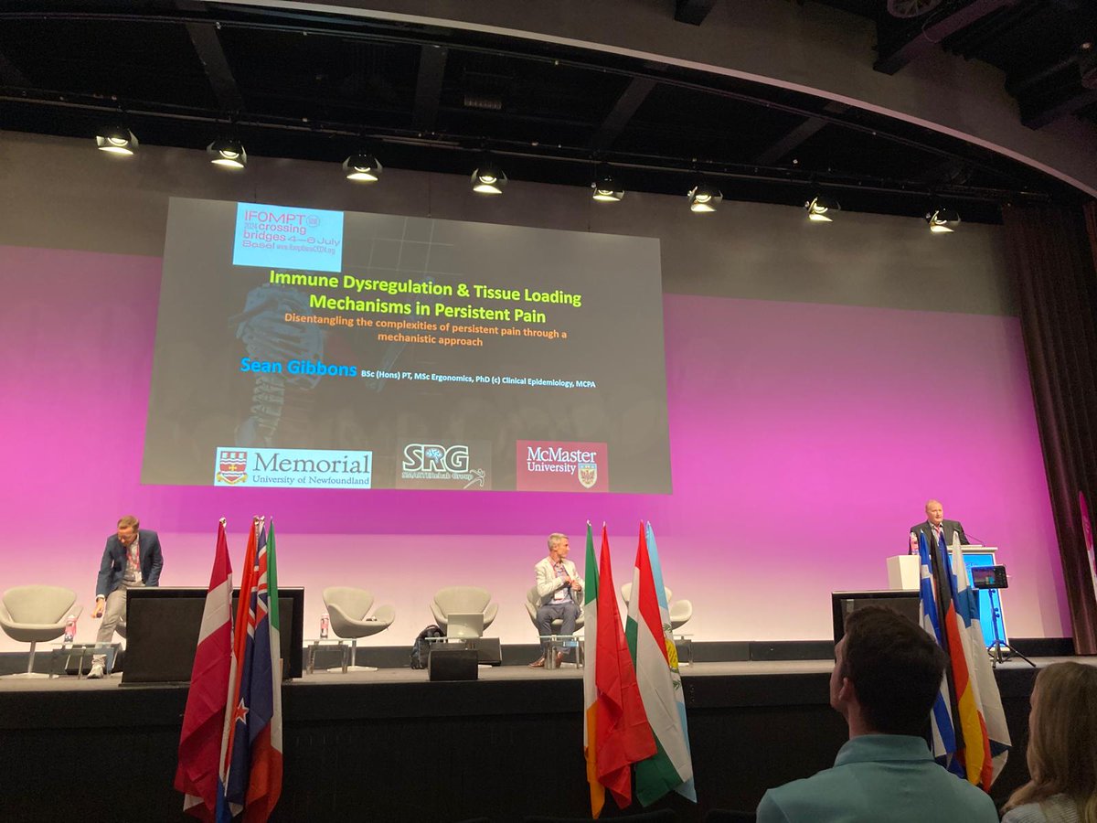 Sean Gibbons (@seangtgibbons) on Twitter photo A good time at IFOMPT.
Our Focused Symposia was well received. My presentation was on "Tissue Loading Mechanisms and Immune Dysregulation" in Persistent Pain.
Thanks very much to my great team of co-presenters: <a href="/SmithAshleyD/">Ashley Smith</a>, Susanne Becker and Morten Hoegh <a href="/MH_DK/">Morten Hoegh, PhD (don’t use X anymore)</a> A good time at IFOMPT.
Our Focused Symposia was well received. My presentation was on "Tissue Loading Mechanisms and Immune Dysregulation" in Persistent Pain.
Thanks very much to my great team of co-presenters: <a href="/SmithAshleyD/">Ashley Smith</a>, Susanne Becker and Morten Hoegh <a href="/MH_DK/">Morten Hoegh, PhD (don’t use X anymore)</a>