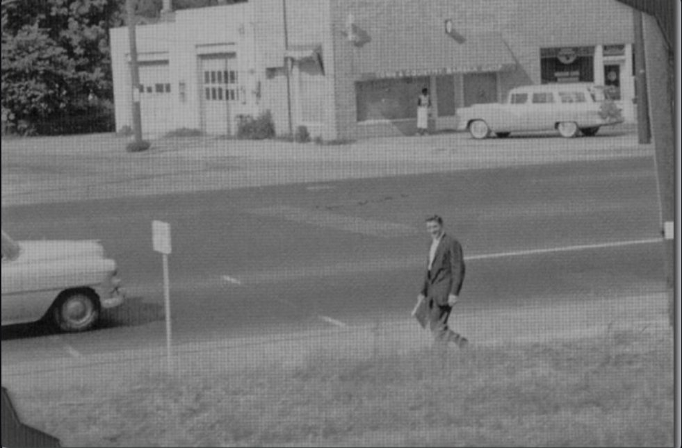 Elvis Being Dropped Off (via train) In Memphis (July 3rd or 4th) In 1956. These were the last moments of him being an "average Joe". 
Literally dropped off by train and had to walk miles to his house.