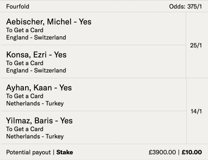TheCardDealer's tweet photo. 🚀 SATURDAY DOUBLE DOUBLE

🔥 389/1 BetMGM 
- Best priced at 144/1 elsewhere
- As low as 52/1 in places

➡️ Bet £10 & Get £60 FREE BETS here:  https://t.co/R7dg12FiUz

❤️ IF THIS BET WINS I'LL GIVE £50 CASH TO 4 X FOLLOWERS WHO LIKE & RT THIS POST. 

#AD | New Customer Offer | T&C's Apply | 18+ | https://t.co/KzJwsjiiUI
