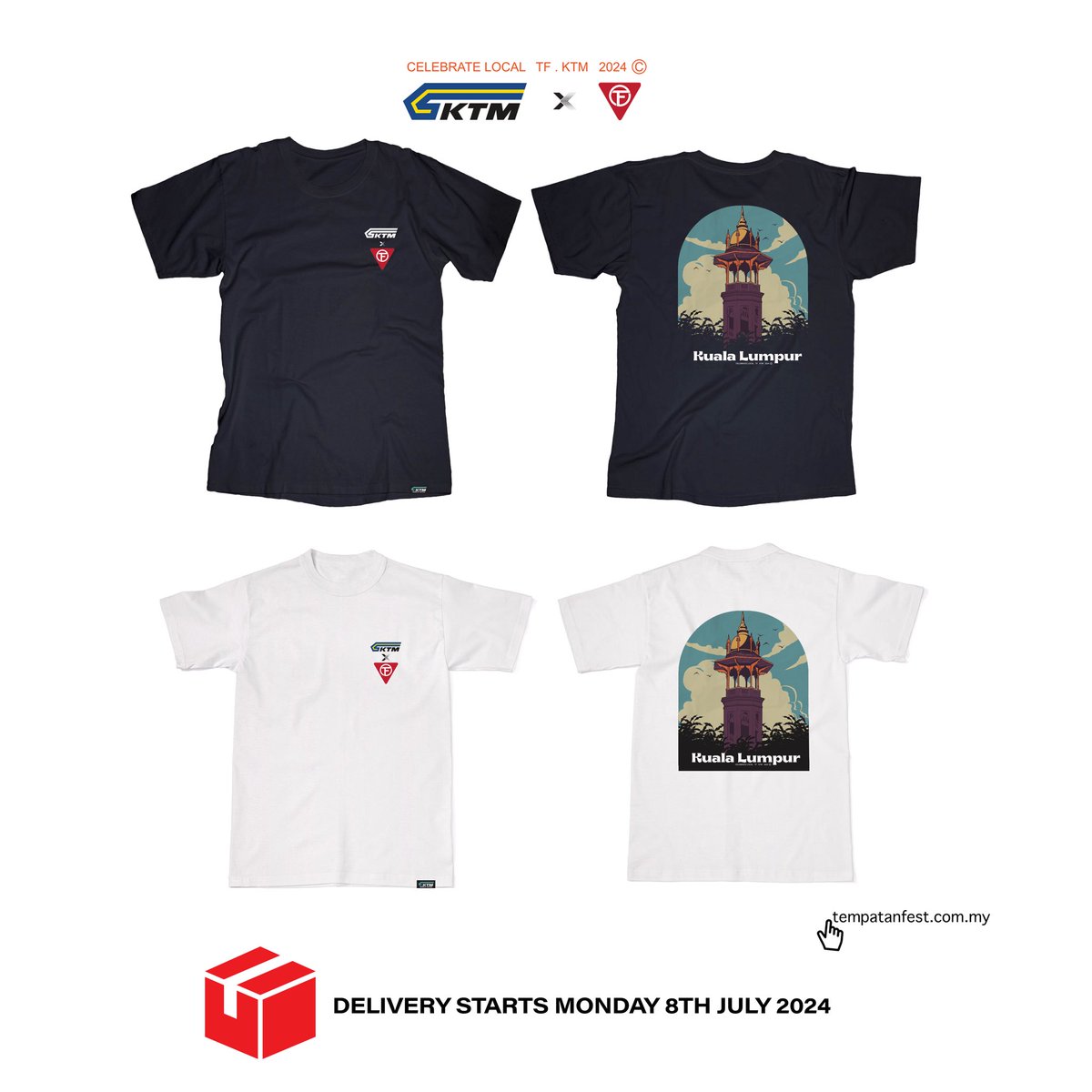 Mohon maaf di atas kelewatan semua pesanan melalui webstore, terdapat beberapa masalah teknikal yang telah kami selesaikan maka semua pesanan akan dipos bermula Isnin 8 Julai 2024. 
Pesanan baru 'Kuala Lumpur' TF x KTM boleh dibuat di tempatanfest.com.my

#tempatanfestxktm
