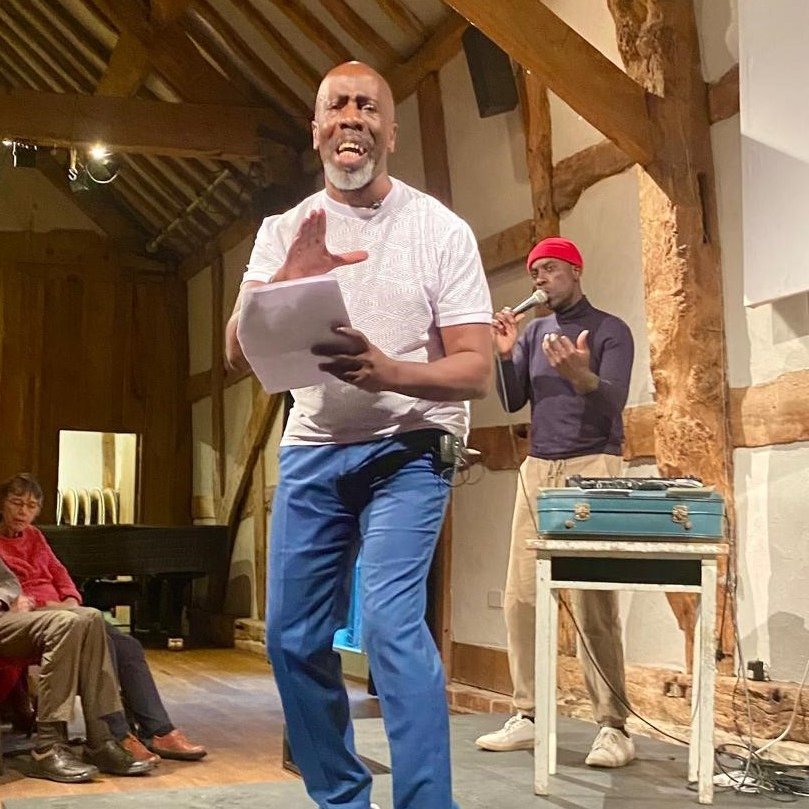 Ledbury Poetry (@ledburypoetry) on Twitter photo Roy McFarlane and Randolph Matthews at Hellens Manor last evening performing Take Flight based on Living by Troubled Waters - a captivating soundscape of voice, song, sounds and poetry. <a href="/NineArchesPress/">Nine Arches Press</a> <a href="/ace_midlands/">ACE Midlands</a> @hellensmanor Roy McFarlane and Randolph Matthews at Hellens Manor last evening performing Take Flight based on Living by Troubled Waters - a captivating soundscape of voice, song, sounds and poetry. <a href="/NineArchesPress/">Nine Arches Press</a> <a href="/ace_midlands/">ACE Midlands</a> @hellensmanor