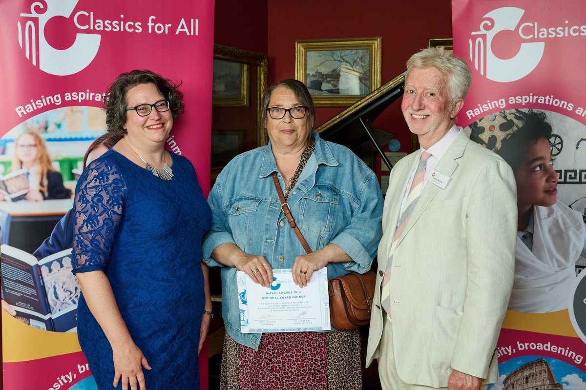 Offical pictures from our award winning Mrs Lee!  Well done on receiving the well-deserved recognition, from Classics for All, for your hard work in promoting Latin in Peckover and across BWT. #proud #ambitionforall