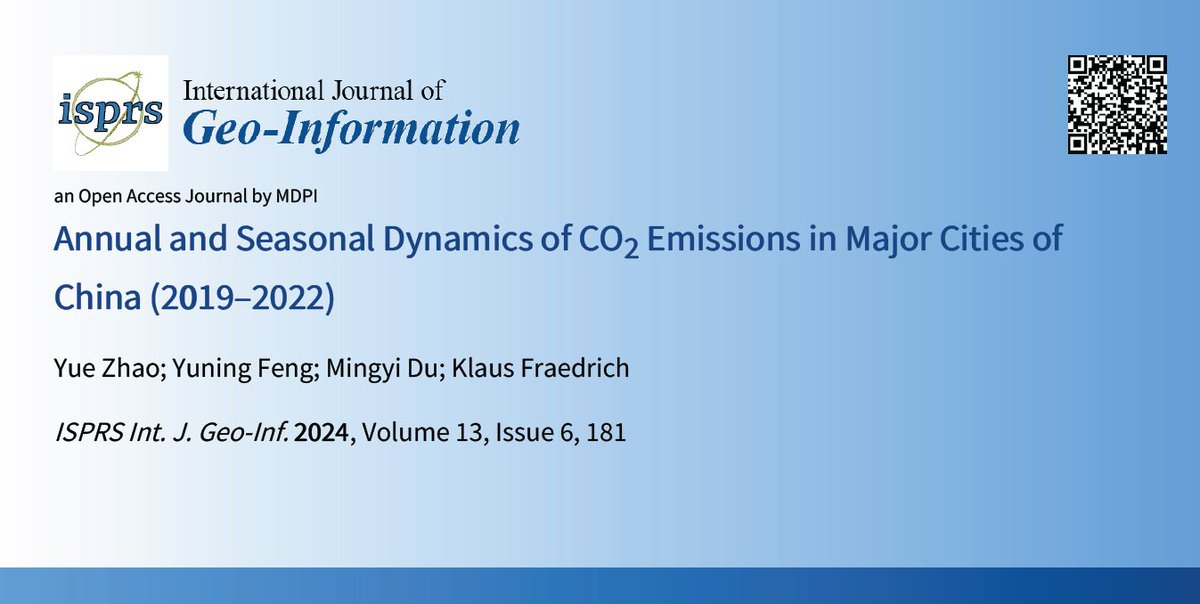 ISPRS_IJGI's tweet image. #mdpiijgi Glad to share a new pub: 🗞️Annual and Seasonal Dynamics of #CO2Emissions in Major Cities of China (2019–2022)

 🔗mdpi.com/2810034
 
Topic: Advances in Multi-Scale Geographic Environmental Monitoring: Theory, Methodology and Applications(mdpi.com/topics/O6HOQ63…)