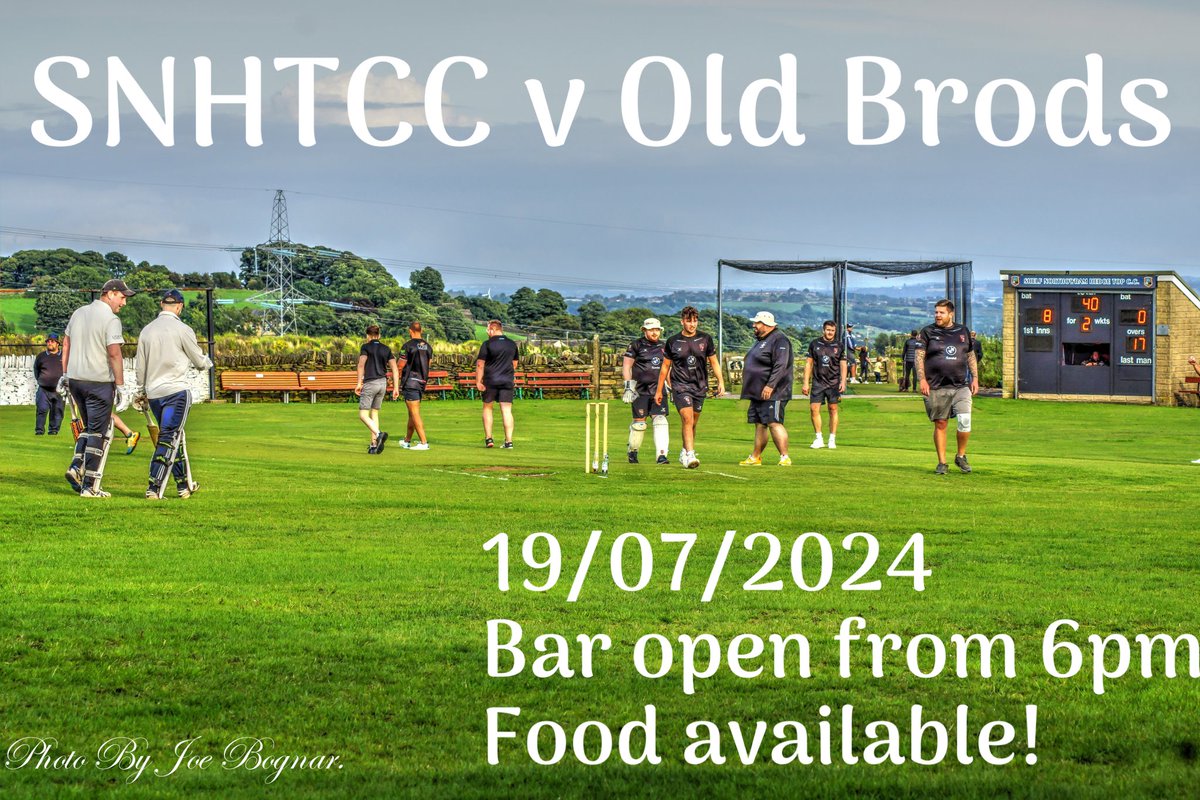 Shelf Northowram Hedge Top CC (@snhtcc) on Twitter photo A date for your diary!
🗓️ 19/07/2024
SNHTCC v <a href="/OldBrodleians/">Old Brodleians</a> in our annual T20 match 🏏
🍻Bar open from 6pm! 🥂
🍔 Food available 🌭
#UptheHedgetop🏏 A date for your diary!
🗓️ 19/07/2024
SNHTCC v <a href="/OldBrodleians/">Old Brodleians</a> in our annual T20 match 🏏
🍻Bar open from 6pm! 🥂
🍔 Food available 🌭
#UptheHedgetop🏏