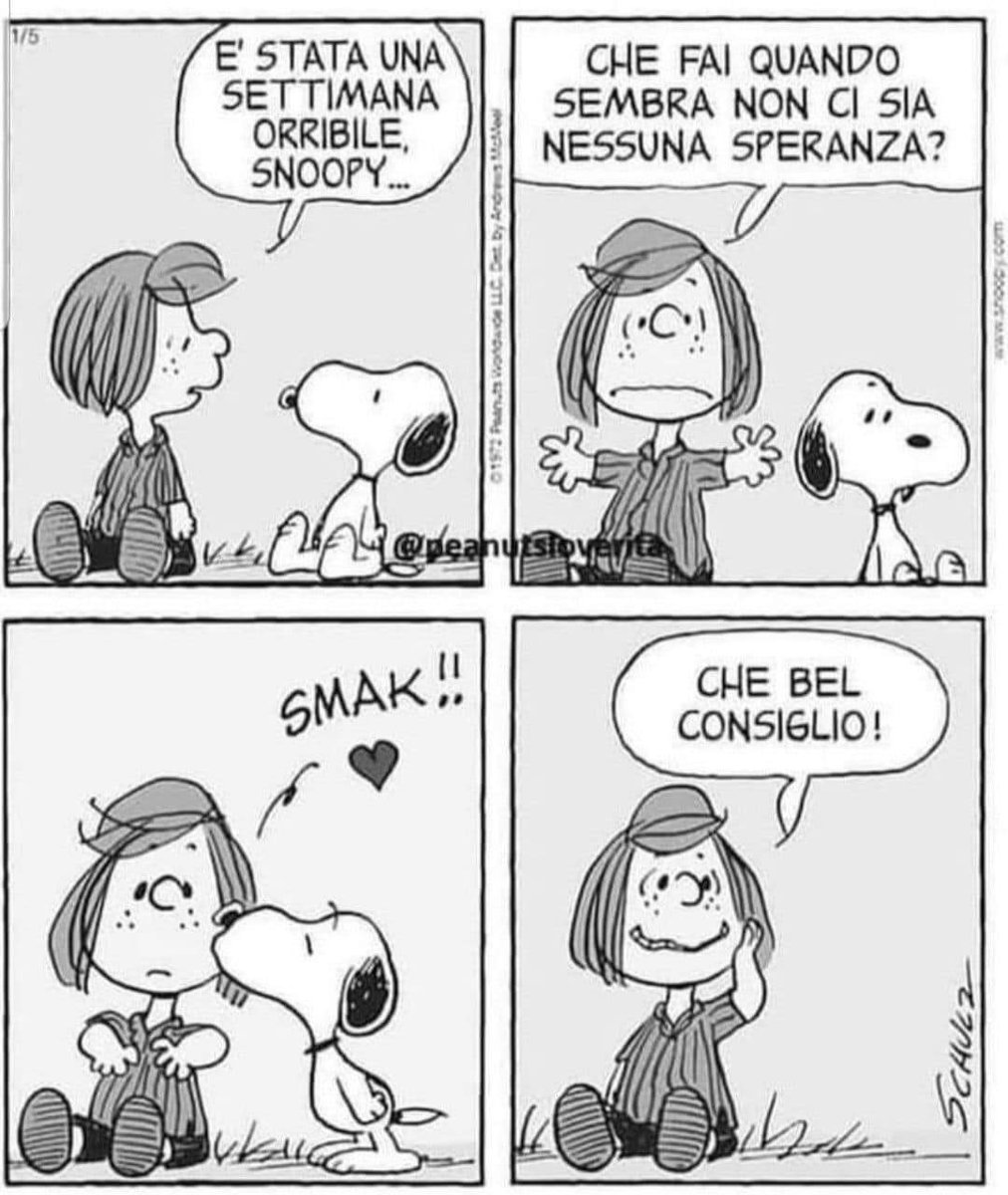 Che bel consiglio Snoopy ❤️