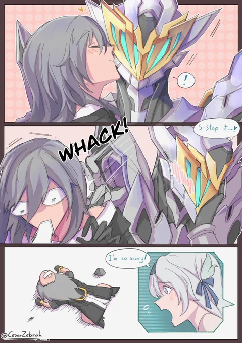 Never make your gf blush when she's in her mech form 

#Stelle #Firefly #Stellefly #HonkaiStarrail 