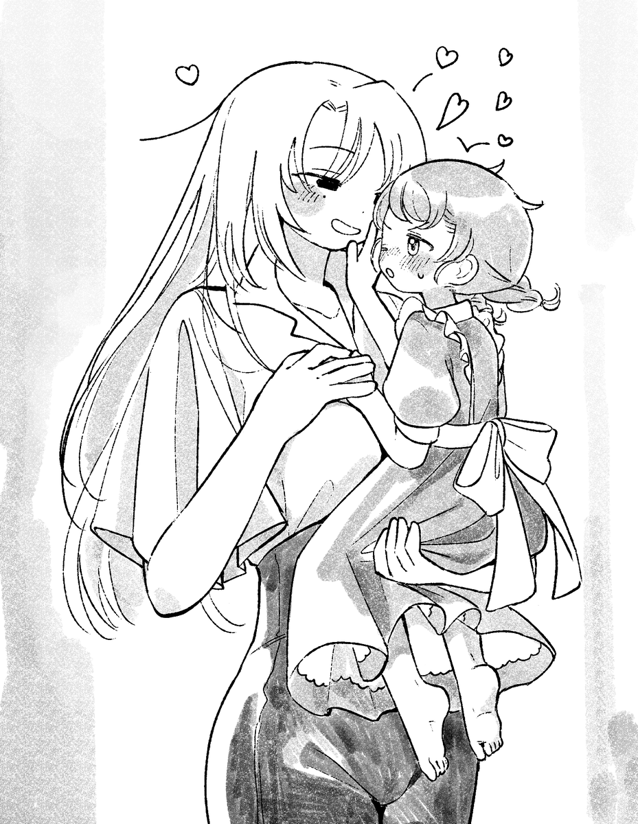 こわ〜い女帝が幼いメイドに好き好きなやつ、いいよね。王道のおねロリ。
#創作百合 