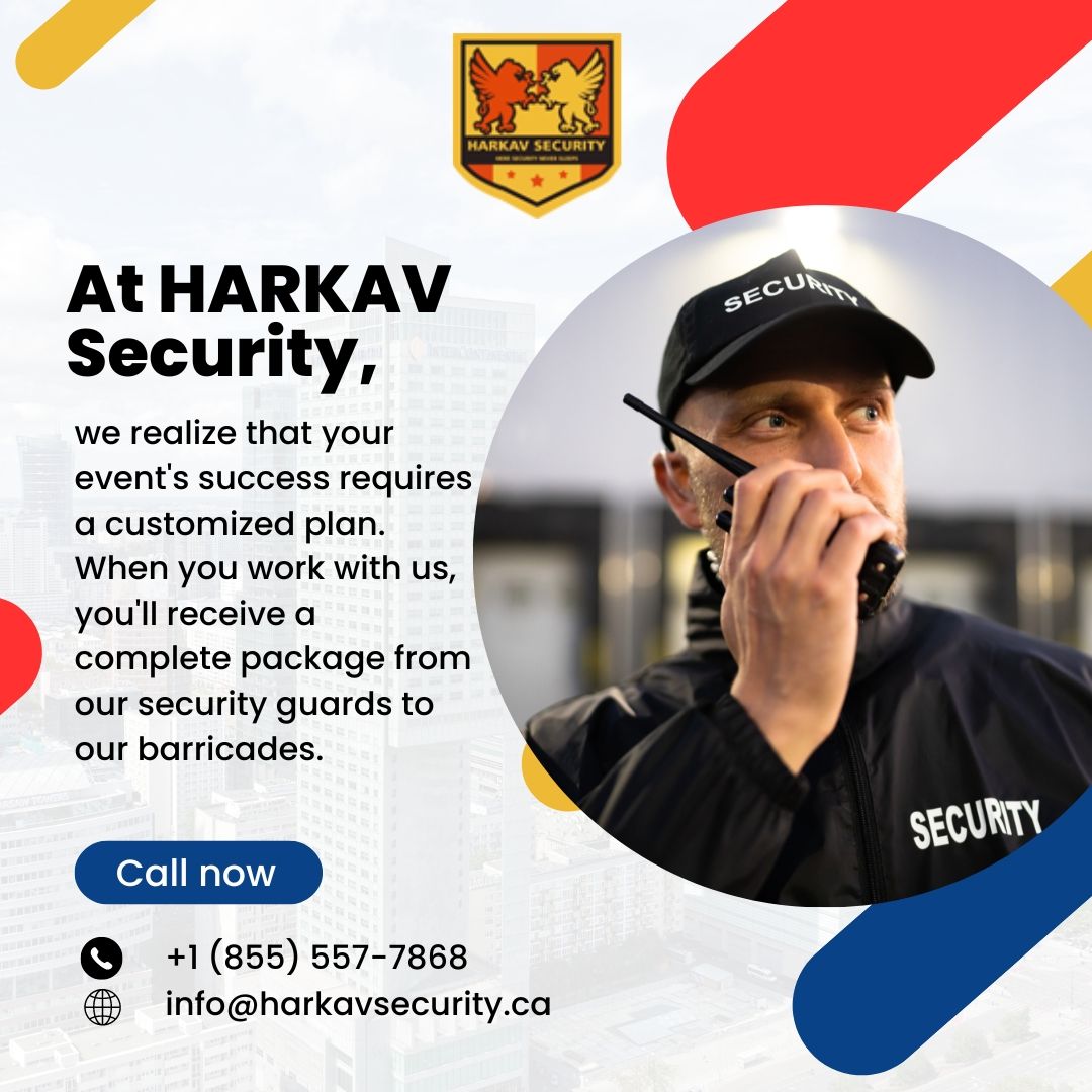 HarkavSecurity's tweet photo. At HARKAV Security, we realize that your event's success requires a customized plan. When you work with us, 
⁠
Contact US:⁠
Call +1 647-913-0085 , +1-855-5HARKAV⁠
https://t.co/9sraybDZFa⁠
.⁠
.⁠
.⁠
#hiresecurityguards #securityguard #securitysystem https://t.co/3fHqVMNGeZ