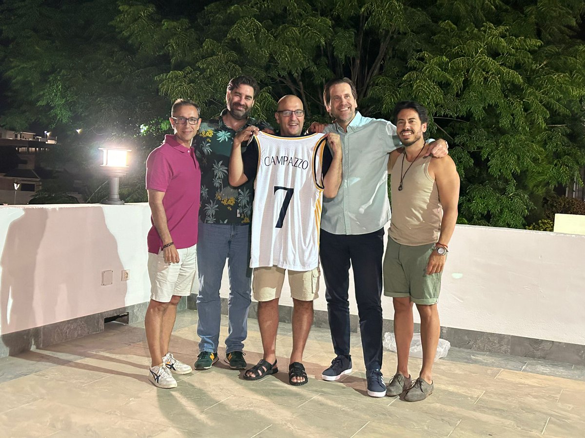 JAMerchante's tweet photo. Es la tercera camiseta que recibe @CristobalRepiso   de sus 3 jugadores favoritos @23Llull @luka7doncic , y este año del @facucampazzo 
Un placer compartir con los amigos del Golgonio momentos maravillosos gracias al 🏀 y al @SuperManagerACB https://t.co/v469W5fPgf
