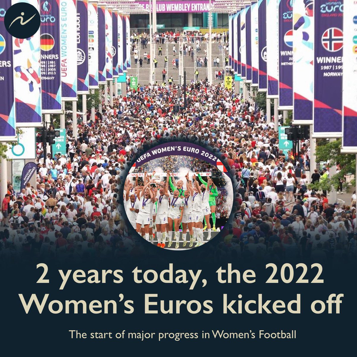 Two years ago today, the Lionesses kicked off their Euro 2022 tournament with a 1-0 win against Austria at Old Trafford 🦁

This tournament changed the perspective of female football, not only in this country but in many across the world, and truly shaped the game to be how we