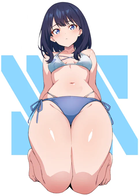 #GRIDMAN_UNIVERSE 水着六花さん 「本当…太ももが好きだね」