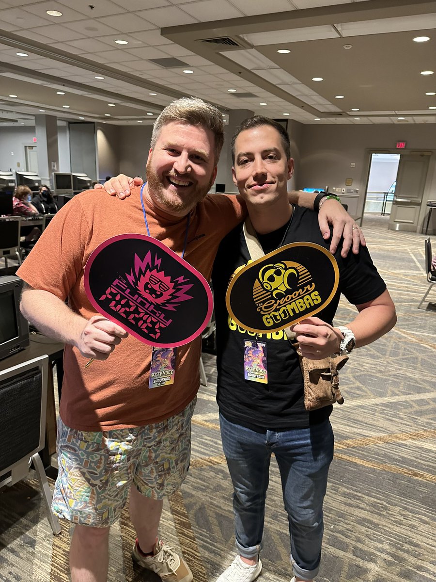 BYegha's tweet photo. with @shaoshaotv at #SGDQ2024 
also a rare baba face reveal https://t.co/F7nG0Yj1Tv