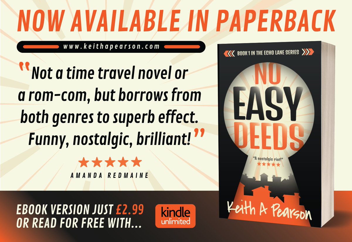 Apologies for the delay but for those who love their books in papery format, 'No Easy Deeds' is now available... amzn.to/4eVqxJF