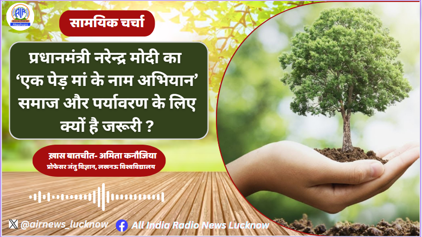 airnews_lucknow's tweet image. ▶️प्रधानमंत्री मोदी का एक पेड़ मां के नाम अभियान पर्यावरण के लिए क्यों है जरुरी ? 
▶️सुनिए विशेष बातचीत लखनऊ विश्वविद्यालय में जंतु विज्ञान के प्रोफेसर अमित कनौजिया के साथ हमारे ख़ास कार्यक्रम सामयिक चर्चा में ...
🎧Listen to : youtu.be/ur0JKhGbs3Q
#environment #pmmodiagain