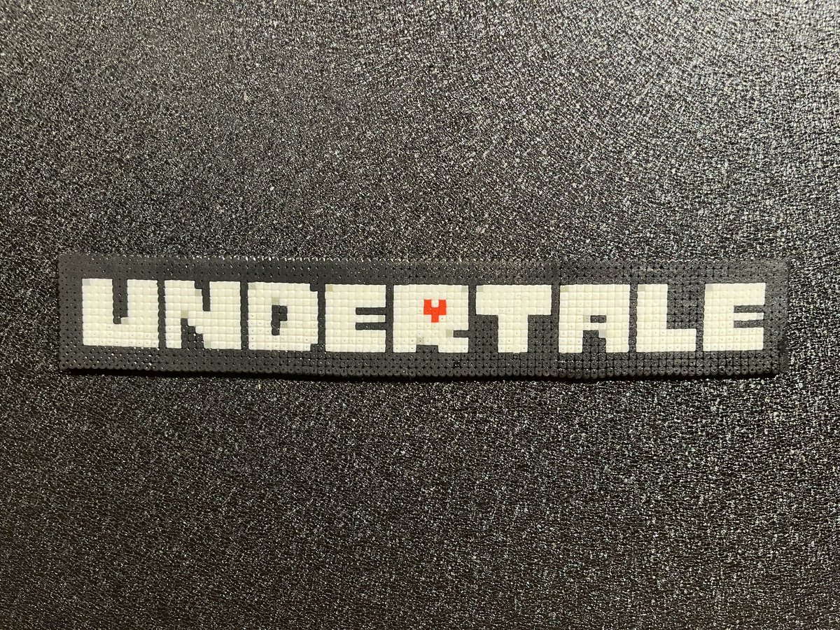 undertale
on the fridge

#perler
