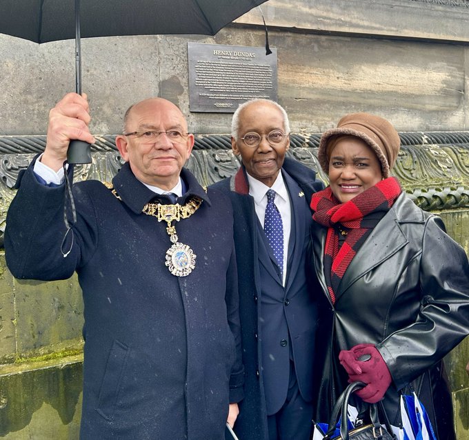 "My overarching argument is that Sir Geoff Palmer, the key figure behind the new plaque's wording, has wrongly conflated arguments about whether or not Dundas was an abolitionist with assertions that he delayed abolition of Britain's slave trade,”
Prof McCarthy