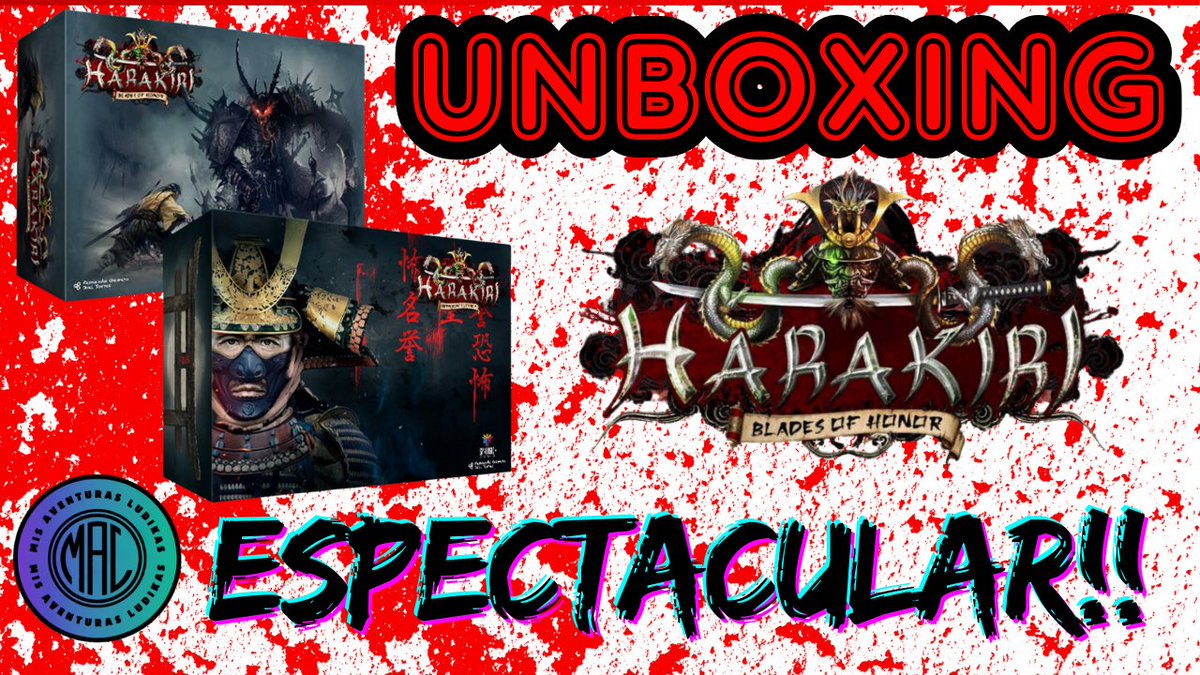 Flipando !! Espectacular!! Que bonito todo, que pedazo de minis, que pasada!!!
El verano del Harakiri sin duda!!!
Ya tenéis el vídeo en el canal del unboxing 

youtu.be/vy_xEi4q9HA?si…

Vaya sacada de chorra los de <a href="/Synergic_Games/">Synergic Games</a> que flipada!!!
Enhorabuena por el resultado final
