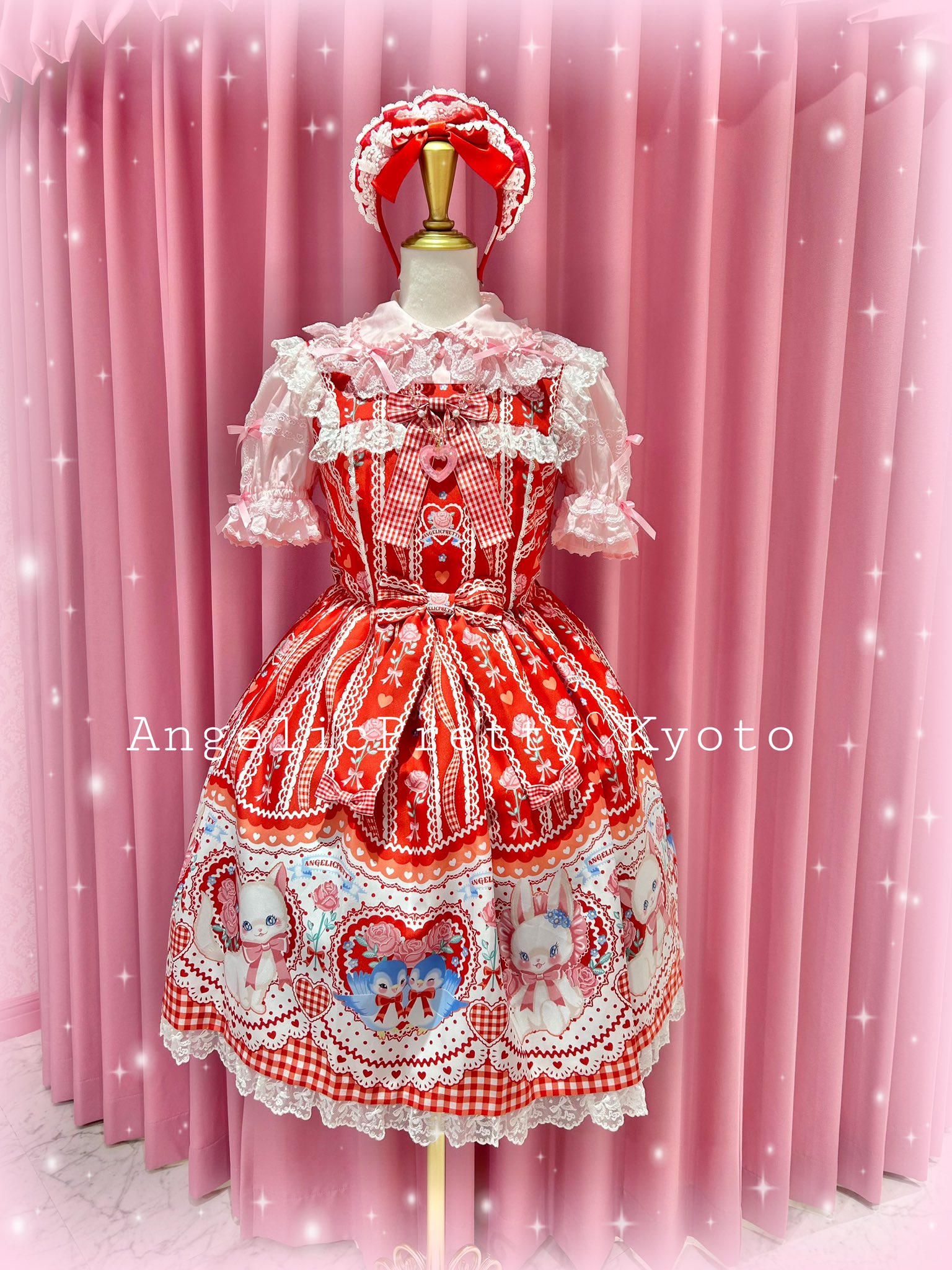 Be My Valentine ジャンパースカートとカチュ Be My Valentine JSK (2019 2nd Release) by Angelic Pretty